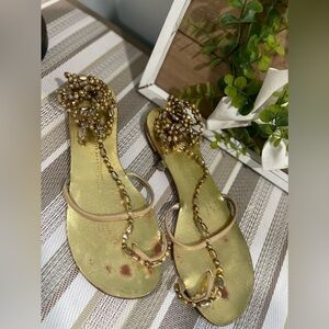 Giiseppe zanotti sandals gold